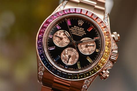 rolex cosmograph daytona everose gold|rolex rainbow price.